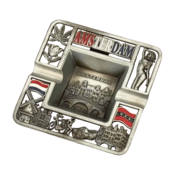 Matix Metal ashtray - Amsterdam - silver-colored