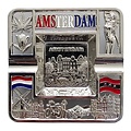 Typisch Hollands Metal ashtray - Amsterdam - silver-colored