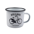 Typisch Hollands Enamel mug White bike Holland