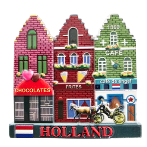 Typisch Hollands Magnet-Pralinen – Frites und Cafe de Engel