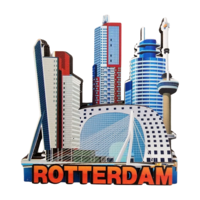 Typisch Hollands Magneet - Rotterdam - Skyline Markthal en Erasmusbrug