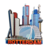 Typisch Hollands Magnet - Rotterdam - Skyline Markthal und Erasmusbrücke