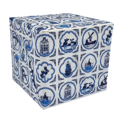 Typisch Hollands Delfter Blau-Geschenkpapierrolle – 30 cm, 3 Meter lang