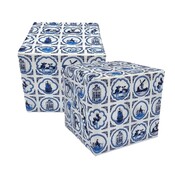 Typisch Hollands Delft Blue wrapping paper roll - 30cm, 3 meters long