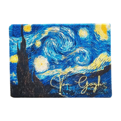Typisch Hollands Magnet mini painting - Canvas - Starry sky - Vincent van Gogh