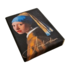 Typisch Hollands Magneet minischilderij - Canvas -  het Meisje met de parel - Johannes Vermeer