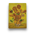 Museumgifts Holland Magnet-Minigemälde - Leinwand - Sonnenblumen - Vincent van Gogh
