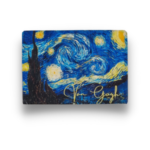 Typisch Hollands Magnet-Minigemälde - Leinwand - Sternenhimmel - Vincent van Gogh