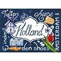 Heinen Delftware Enkele kaart - Delfts blauw - Hollandse iconen
