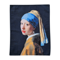 Typisch Hollands Theedoek - Meisje met de parel, Vermeer - 40x50cm