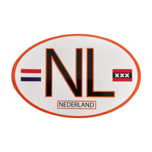 TTD Gifts Sticker oval - NL - Netherlands
