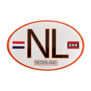 Typisch Hollands Sticker ovaal - NL - Nederland