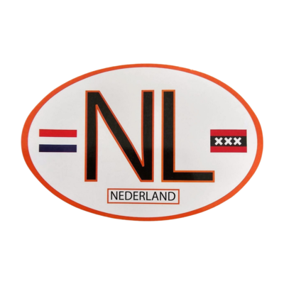 TTD Gifts Sticker oval - NL - Netherlands