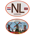 Typisch Hollands Sticker set oval - Holland and the Netherlands