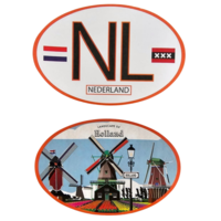 Typisch Hollands Aufkleberset oval - Holland und die Niederlande