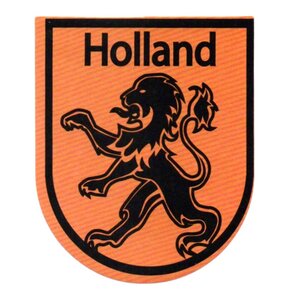 TTD Gifts Sticker bagde-shape - Orange - Lion Holland