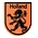 Typisch Hollands Aufkleber in Beutelform – Orange – Löwe Holland