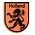 Typisch Hollands Sticker bagde-shape - Orange - Lion Holland