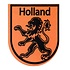 Typisch Hollands Sticker bagde-shape - Orange - Lion Holland