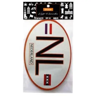 Typisch Hollands Sticker oval - NL - Netherlands
