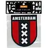 TTD Gifts Sticker bagde-shape - Amsterdam - Red-Black-White
