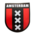 TTD Gifts Sticker bagde-shape - Amsterdam - Red-Black-White