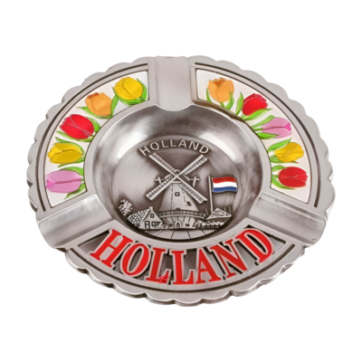 Matix Asbak rond Holland - tulpen - Tinkleur