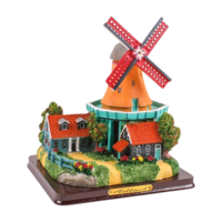 Matix Stellingmolen - Gelb 16 cm in transparenter Geschenkverpackung