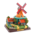 Matix Tower windmill - Yellow 16 cm in transparent gift packaging