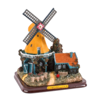 Matix Stellingmolen - Geel 16 cm in transparante geschenkverpakking