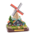 Matix Stellingmolen - Grau 12 cm in transparenter Geschenkverpackung