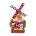 Typisch Hollands Magnet - Windmühle, die Paar Holland küsst
