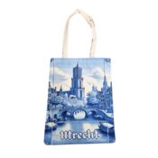 Typisch Hollands Baumwolltasche Utrecht - Delfter Blau
