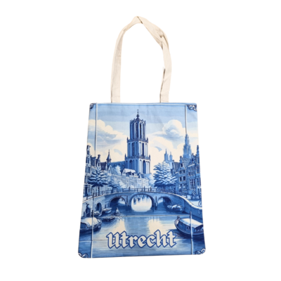 Typisch Hollands Cotton bag Utrecht - Delft blue