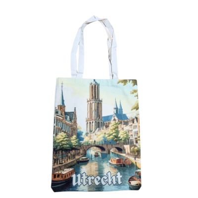 Typisch Hollands Baumwolltasche Utrecht – Vollfarbig