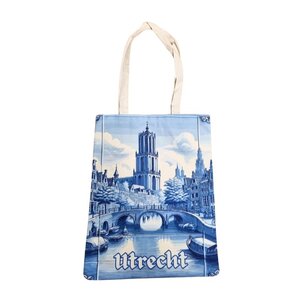Typisch Hollands Cotton bag Utrecht - Delft blue