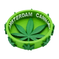 TTD Gifts Aschenbecher Amsterdam -Cannabis im Reliefdesign 10cm