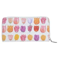 Typisch Hollands Geldbörse – Damen – Weiß mit bunten Tulpen