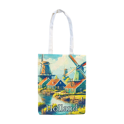 Typisch Hollands Baumwolltasche Holland - Mühlenlandschaft
