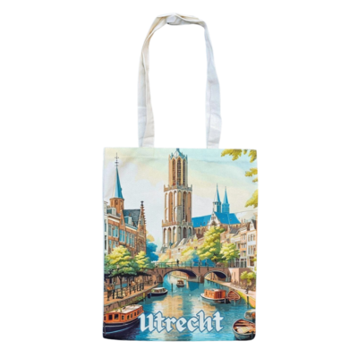 Typisch Hollands Baumwolltasche Utrecht – Vollfarbig