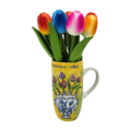 Typisch Hollands Wooden Tulips (18cm) in Beautiful Coffee Cup