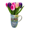 Typisch Hollands Holztulpen (18 cm) in schöner Kaffeetasse