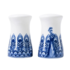 Heinen Delfts blauw Salt & pepper set - Peacock