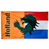 Typisch Hollands Polyester flag Lion 'Holland'