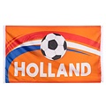 Typisch Hollands Flagge Holland Fußball - Orange und niederländischer Wimpel (90 x 150 cm)