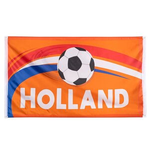 Typisch Hollands Flag Holland football - Orange and Dutch pennant (90 x 150 cm)