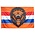 Typisch Hollands Polyester-Riesenflagge Brüllender Löwe