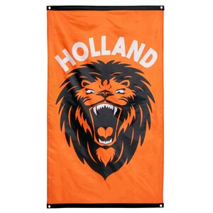 Typisch Hollands Polyester vlag brullende leeuw 'Holland'