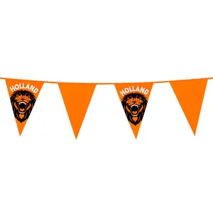 Typisch Hollands Flaggenlinie Orange-Holland-Löwen 6 Meter