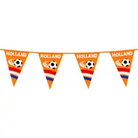 Typisch Hollands Orange-Holländische Wimpelkette, 6 Meter